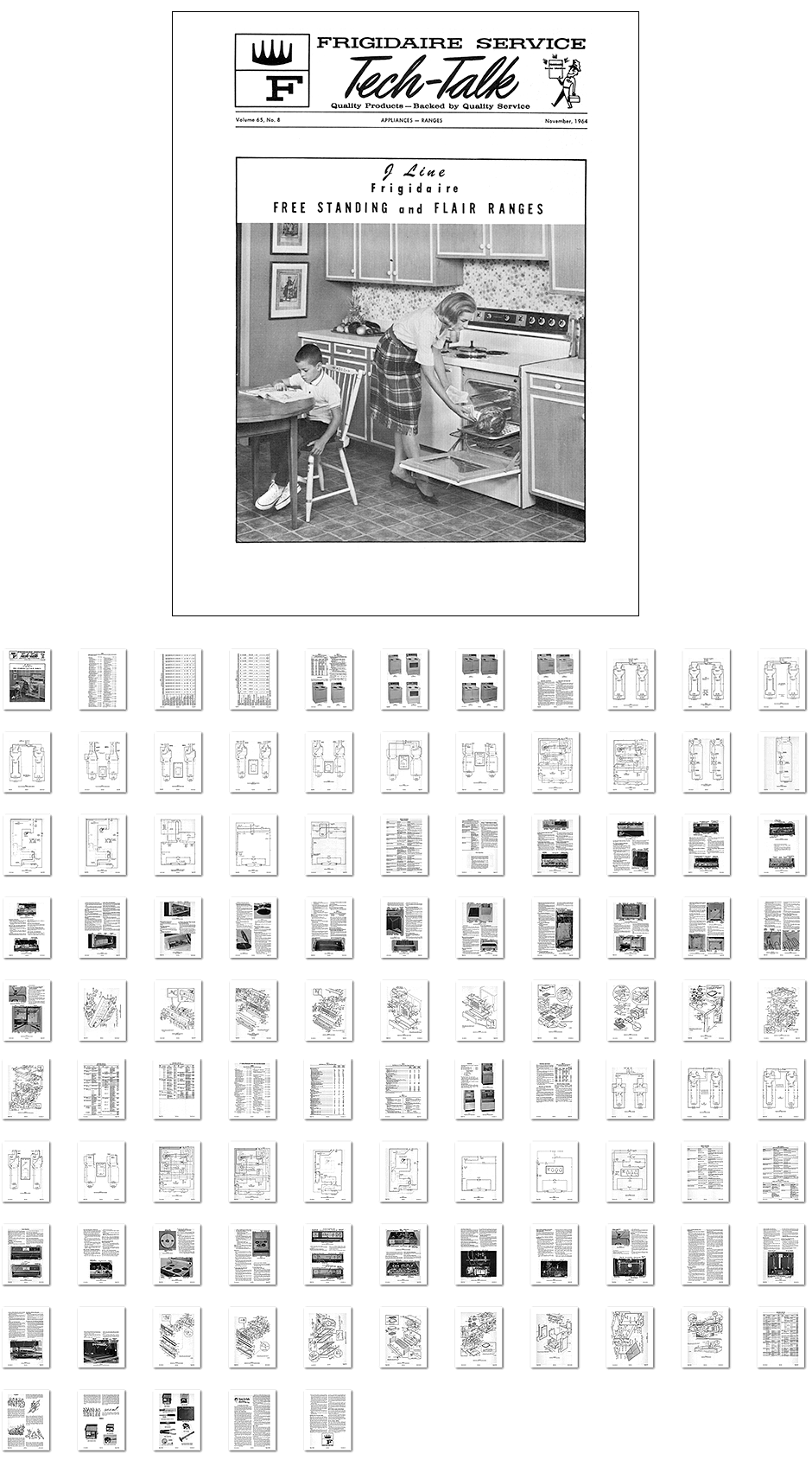 Kitchen Range Library-1958 GM Frigidaire 40 and 30 inch Electric Range Line  Brochures