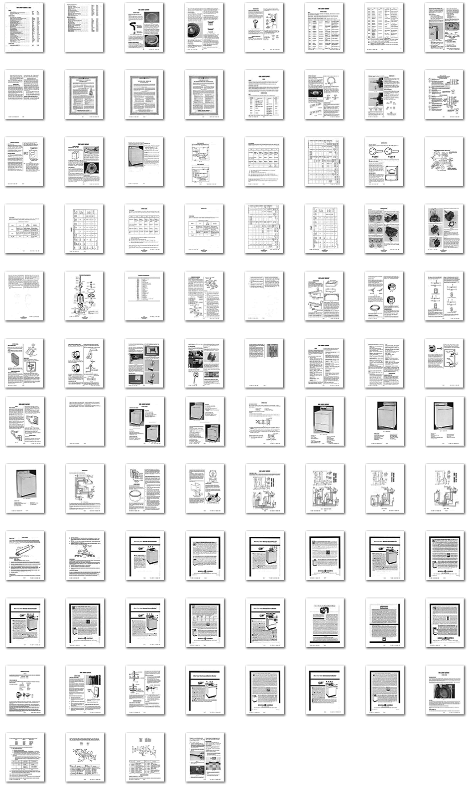 Operating Instruction Cards to all 1960 General Electric Automatic Washers!