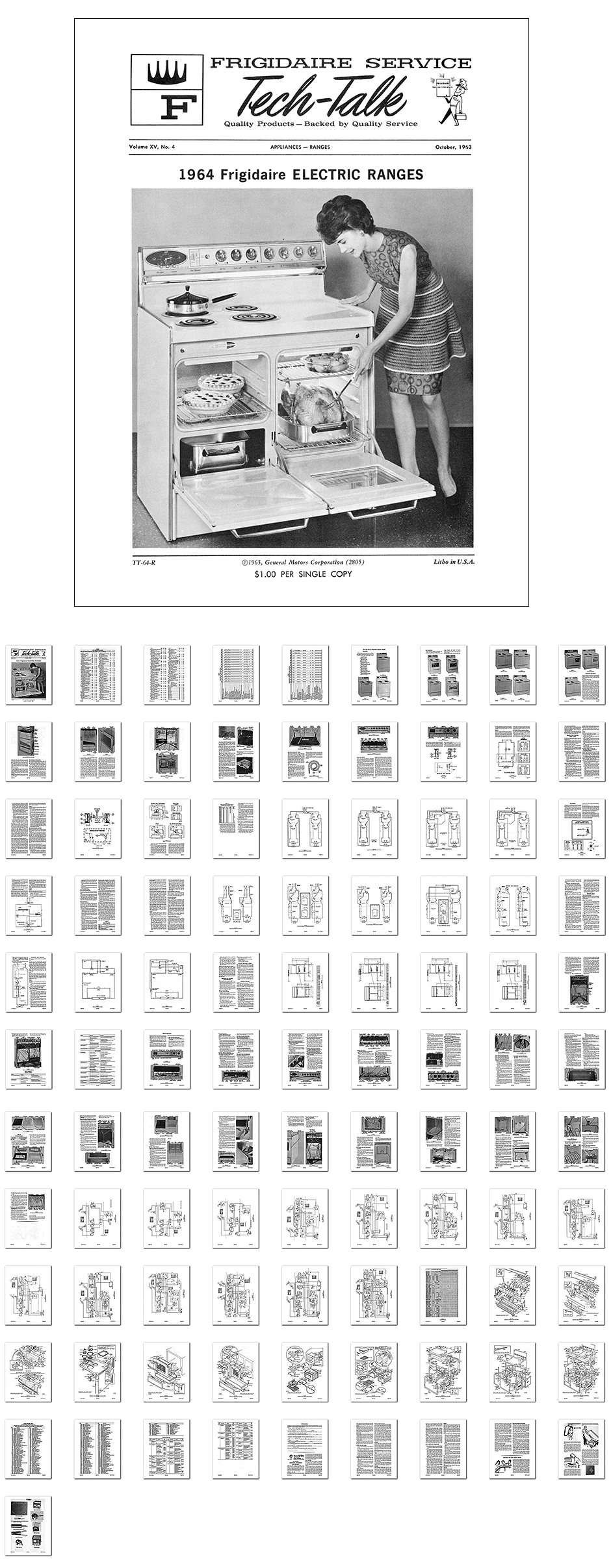 Kitchen Range Library-1960 Frigidaire 40 Inch Electric Range Owners Manual