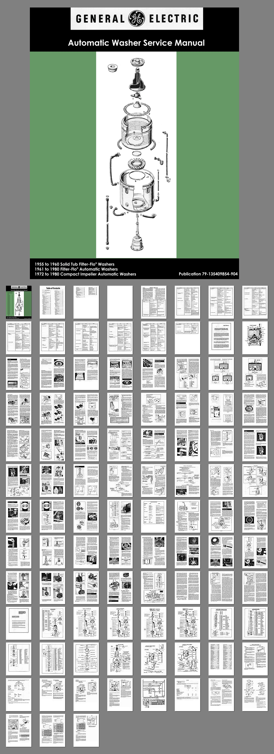 Washer Dryer LibraryGeneral Electric Automatic Washer Service Manual