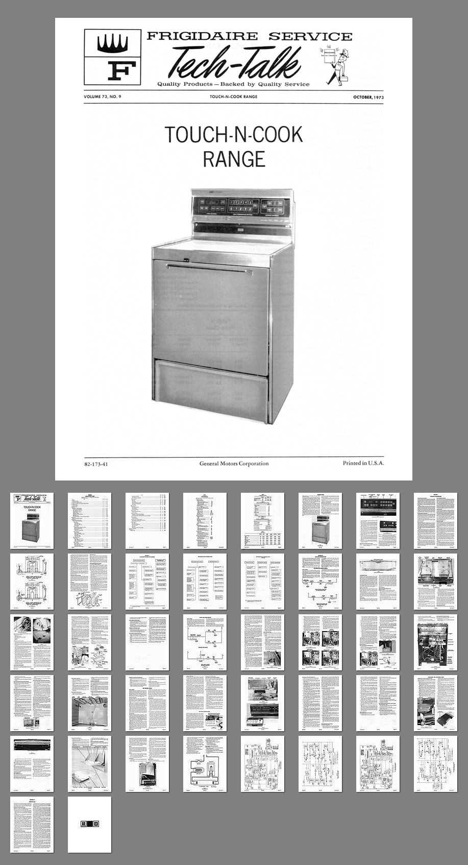 Kitchen Range Library-1958 GM Frigidaire 40 and 30 inch Electric Range Line  Brochures