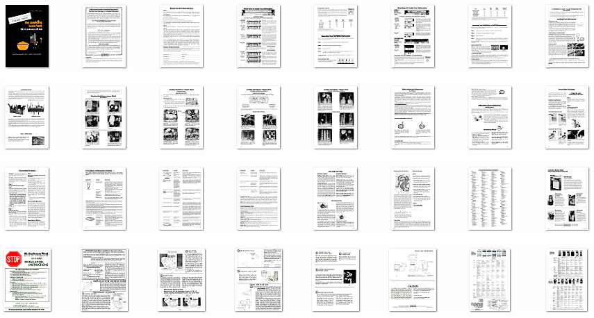 Kitchenaid Dishwasher Comparison Chart