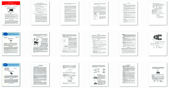 Sunbeam Mixmaster Service Bulletin Models 10, 11, & 12 / Repair,  Troubleshooting