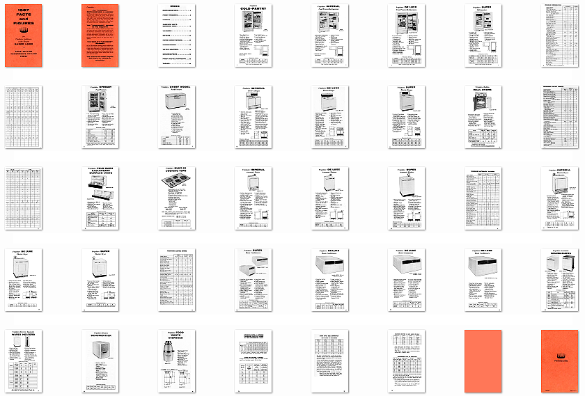 Appliance Library-1957 FACTS and FIGURES for Frigidaire Appliances in ...